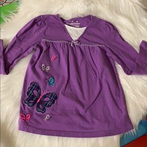 Purple Jumping‎ Beans Top Size 6 Butterflies